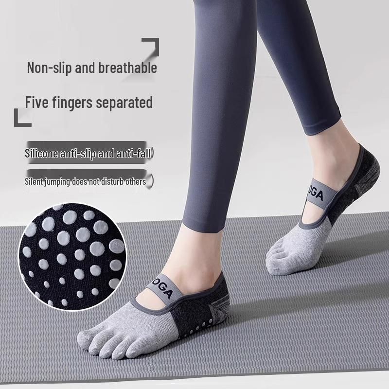 

Newcomer Discount: Anti-slip Five-Toe Yoga & Pilates Socks - Thin, Short Style for Sports, Fitness, and Dance