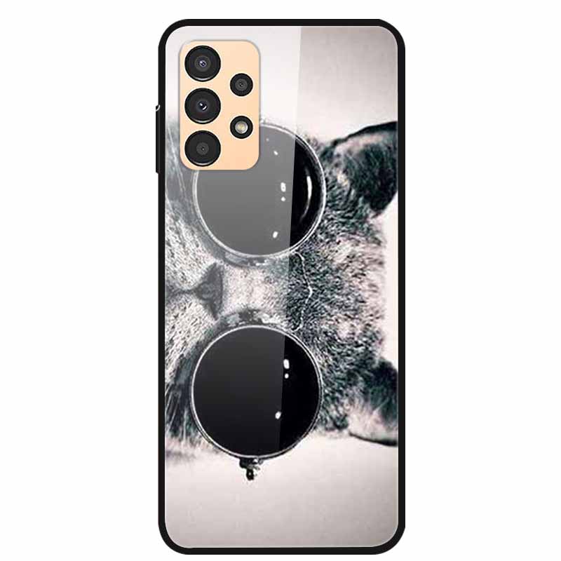 Funda para Samsung A53 5G 2022 Mármol Vidrio Templado Tapa Dura para Fundas de Teléfono Samsung Galaxy A33 A73 5G Protección Fundas