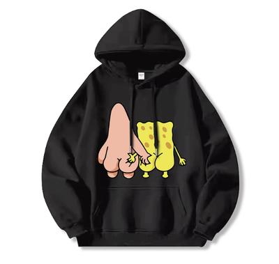 2025 Nové podzimní mikiny s potiskem SpongeBoba SquarePants pro muže a ženy Pár mikin Pai Da Xing Párové oblečení Top