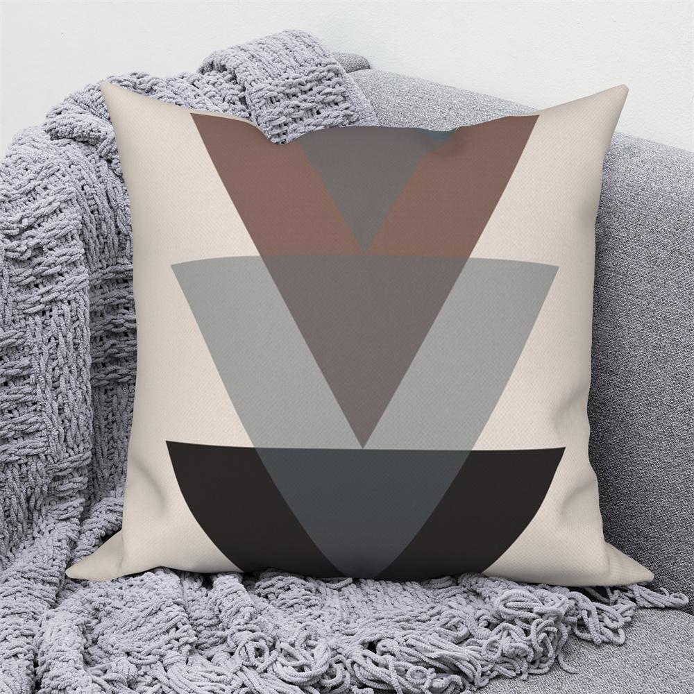 Pillowcase Decoration Home Office Car Abstract Branches and Leaves Nordic Curved  Sofa Cushion Cover