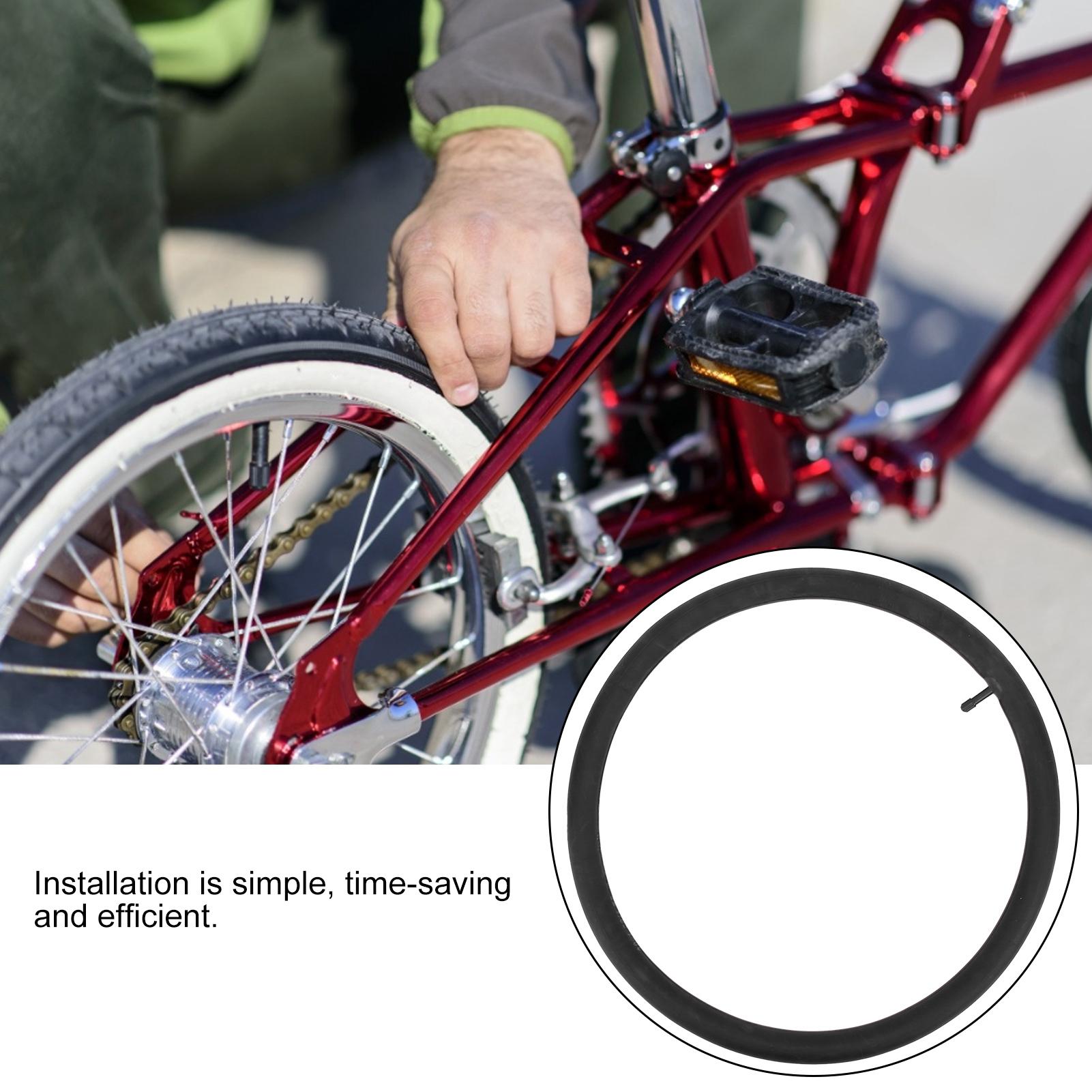20x1.50 1.75 Fietsbinnenbanden, Butyl Rubber Binnenband met Betere   Dichtheid Hittebestendigheid, voor Vouwfietsen Vervanging