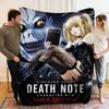 Death Note Anime Flannel Throw Blanket, Soft Blanket for Sofa Bed, Misa Amane Ryuk Print Home Decoration Fan Gift
