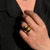 Vintage Irregular Metal Ring for Men Trendy High-end Fashion Personality Men's Ring Hot-selling Hand Accessories