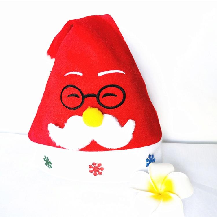 Christmas Hat Santa Hat Xmas Holiday Hat Unisex Golden Velvet Comfort Hats