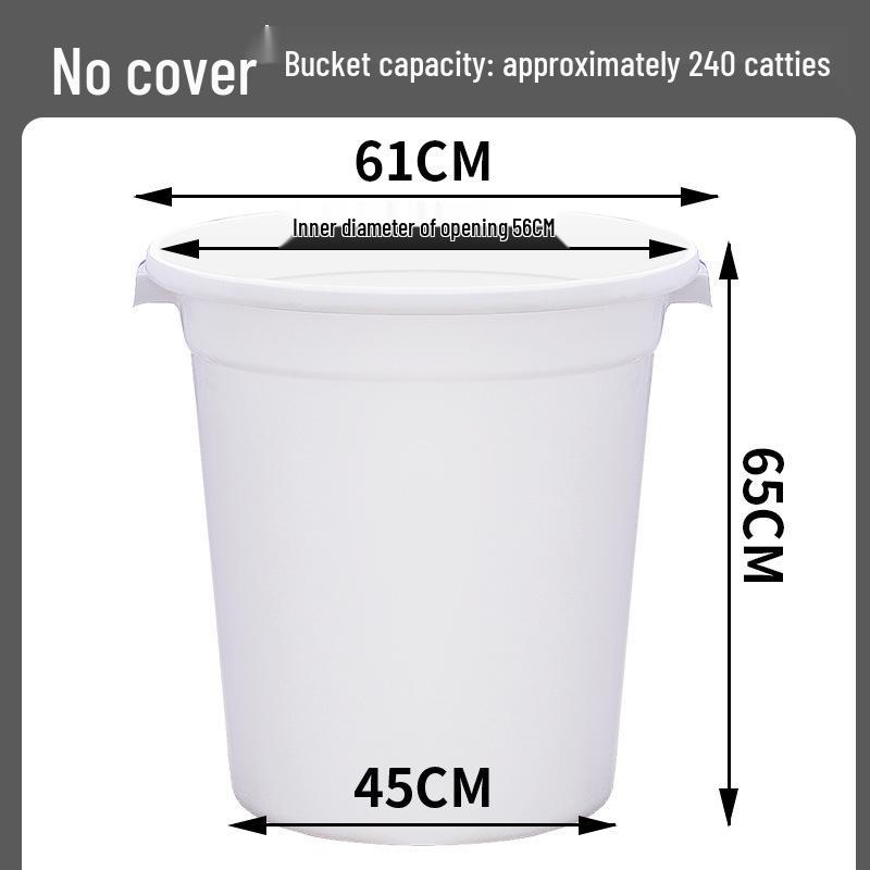 Large Food-Grade Plastic Water Storage Bucket - Extra Capacity & Thickened Design