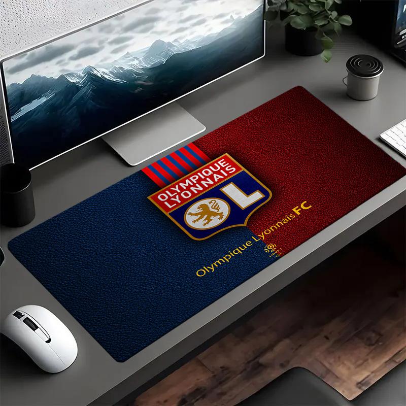 Olympique Lyonnais Football Crest Mouse pad Mouse pad, Gaming Mouse Pad, keyboard pad, Desk Decor for computer notebook Fan Gift Birthday Gift