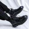 Men's Casual Platform Boots Black Tide Genuine Leather Shoes Business Office Dress Cowboy Ankle Boot Spring Autumn Botas Hombre