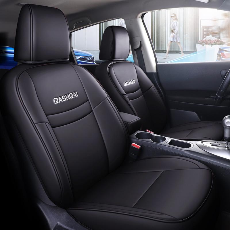 NT Custom Leather Sports Seat Cover for Nissan Qashqai - All-Season Cushion Pad