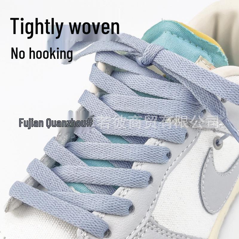 Original White AF1 Flat Shoelaces - AJ1 Dunk Air Force One Sports Laces (Pair)