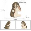 Oenux Lovely Farm Rabbit Bunny Model Action Figure Figurine Wild Desert Cottontail Hare Cute PVC Decoration Education Kid Toy