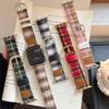 Autumn And Winter Leather Standard Plaid Woolen For Apple Watch Applewatchs10 Strap Iwatch98765Se