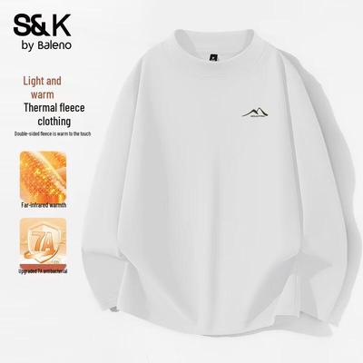 Baleno Men's S&K Fleece-Lined Semi-High Collar T-Shirt