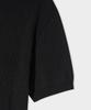 LEMAIN SECOND Classic Henley Neck Washable Short Sleeve Knit [Black]