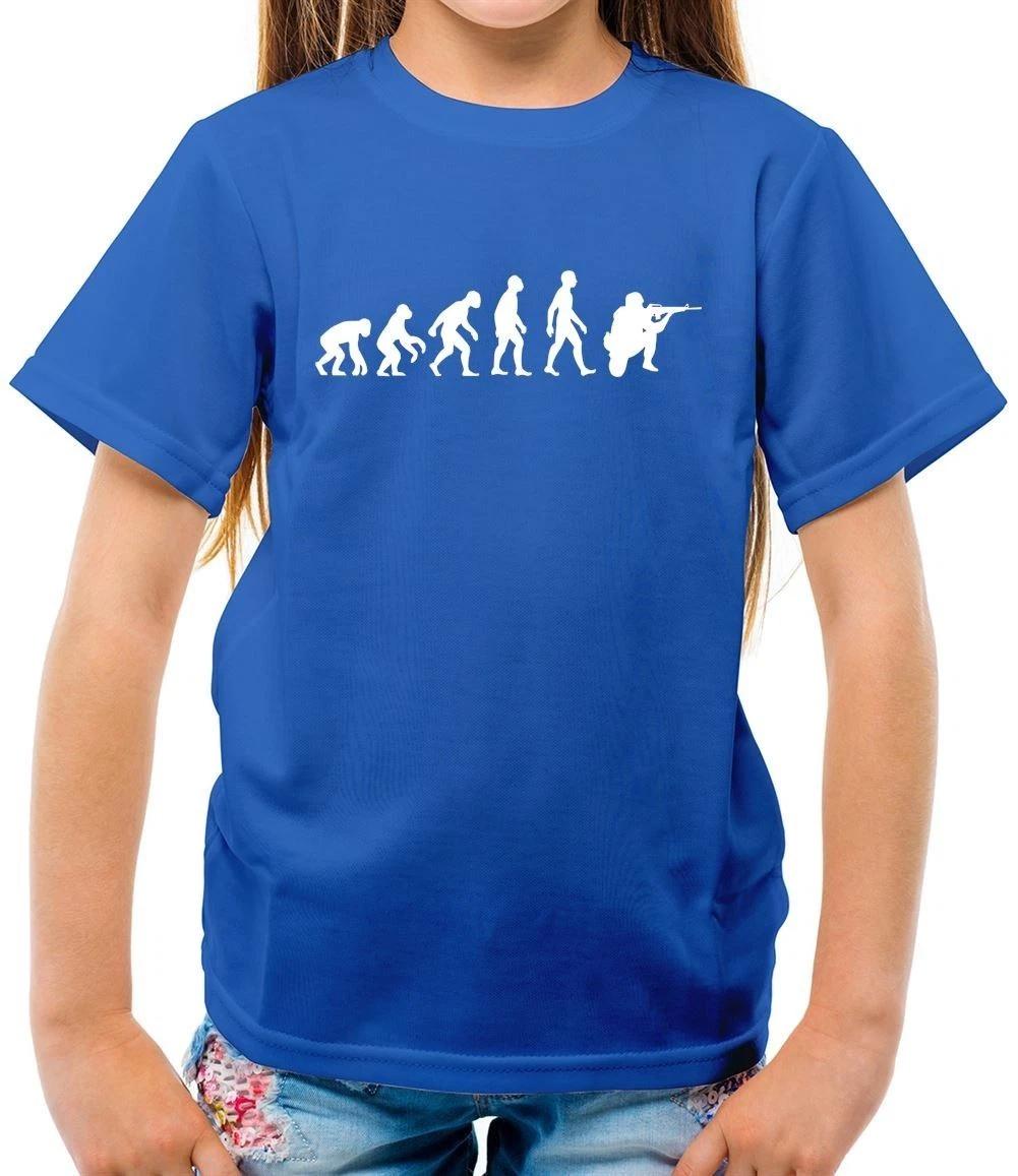 Evolution of the Soldier Man - Child T-Shirt - Soldiers War Combat 160