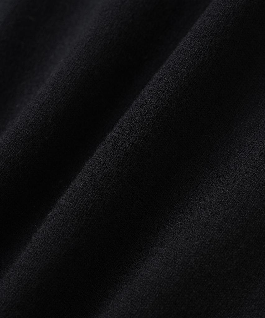 KNITTED (W) Basic Essential Washable Round Short Sleeve Knit Black
