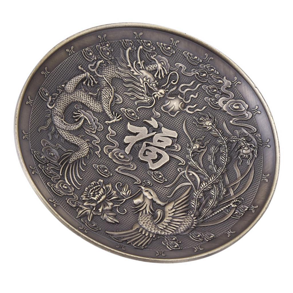 Zinc Alloy Incense Stick   Holder Dragon Pattern   Plate for Bedroom Temple Bronze