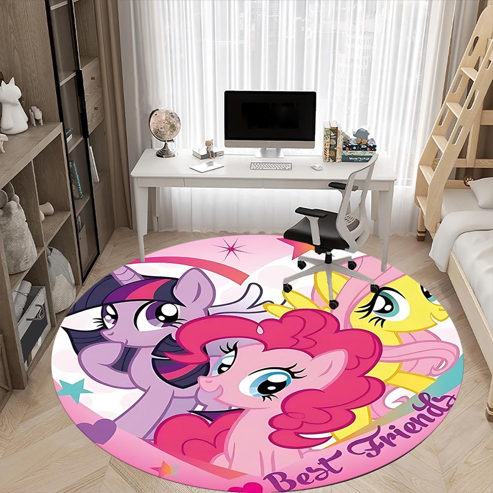 1pc My Little Pony Friendship Office Round Area Rug, Under Office Chairs Bedroom Living Room Home Decor, Room Decoa1022126