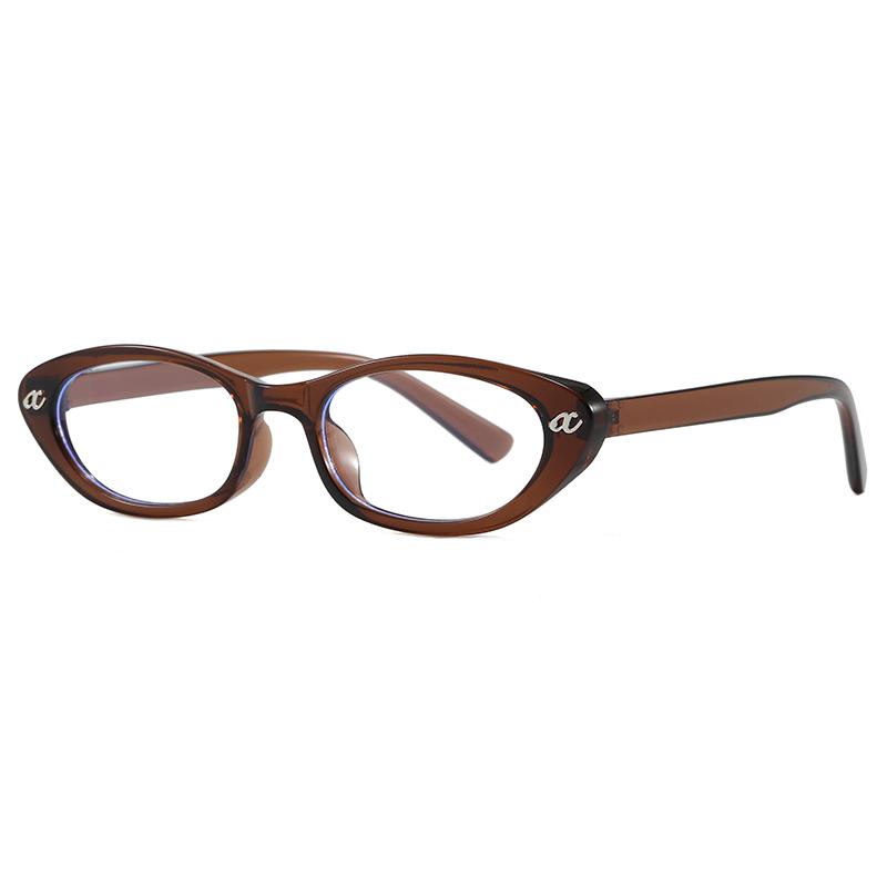 Retro New Oval Plastic Anti Blue Light Glasses for Men and Women Fashion Trendy Reading Glasses