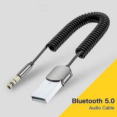 Dongle Receptor Audio Bluetooth USB la Jack 3.5mm Audio Auto Aux Kit Handsfree Bluetooth 5.0 Pentru Receptor Auto BT Transmite