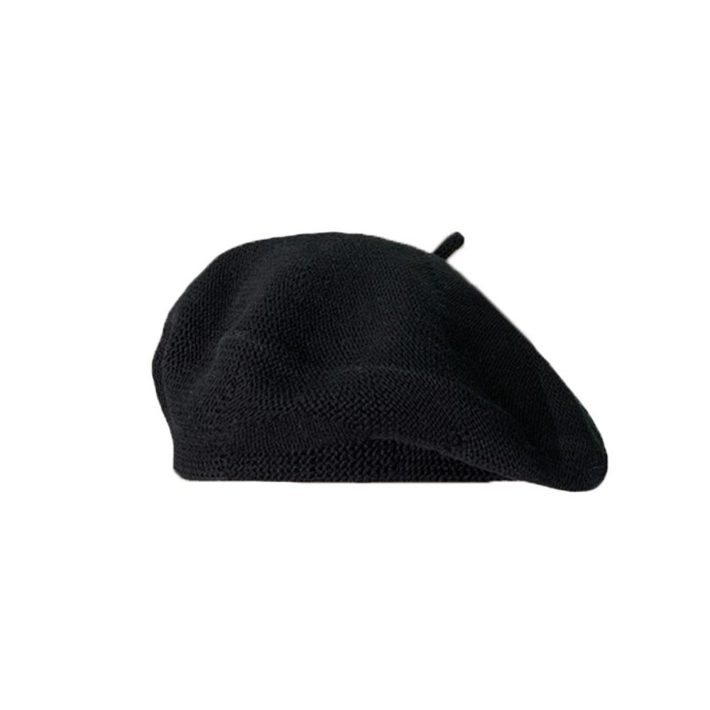Keep Warm Women Berets Knitted Artist Hat Elegant British Beanie Hat  Girls
