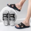 Men's Non-Slip EVA Massage Flip Flops with Thick, Breathable Sole for Hotel Bath - Large Size