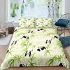 Bamboo Duvet Cover Set Queen Size Luxury Tree Print Bedding Retro Floral Quilt Cover Soft Breathable Bamboo Branches Design