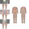 Twisted Clown Cosplay Costume For American Horror Story In Stylish Brown Fabric