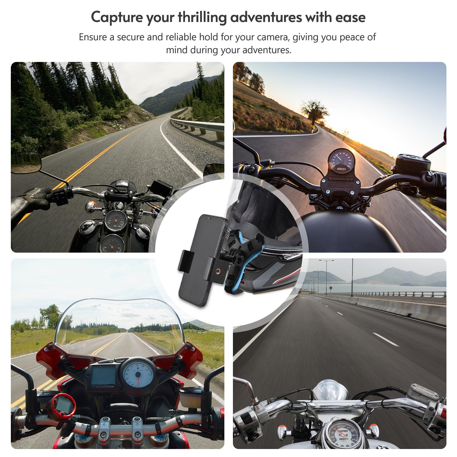 Helmet Camera Mount Holder Helmet Mount for Action Camera with Adapter Mobile Phone Clip Compatible with  Celsius   Celsius  Action Camera