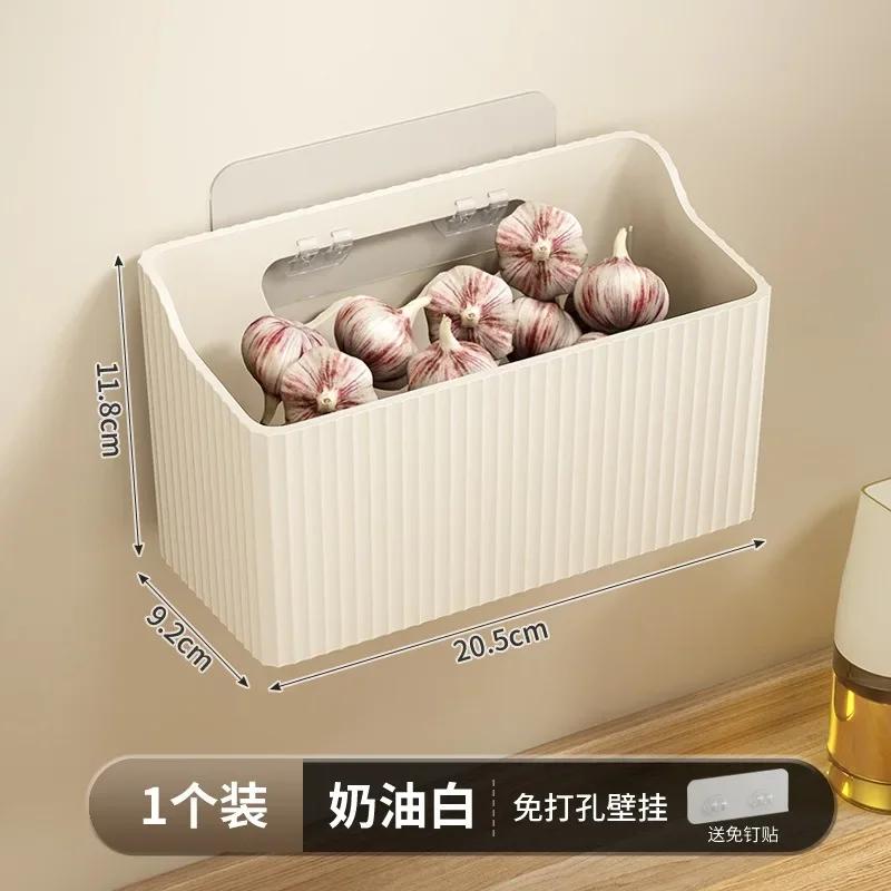 Kitchen Ginger Garlic Storage Basket Storage Hanging Basket Ginger Wall Hanging Basket Storage Box Kitchen Accessoires Organizer