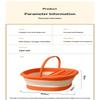 Collapsible Foot Bath Tub TEP Leakproof Durable Foot Soaking Basin for Home Spa Travel Post Work Relaxation