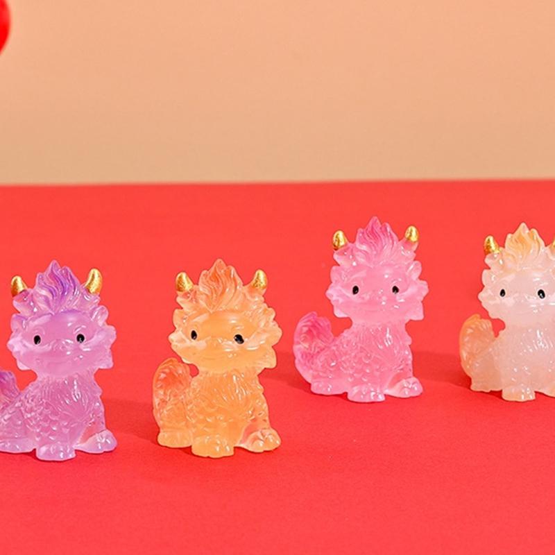 Year Of The Dragon Luminou Dragon Kirin Dragon Micro Landscape Ornaments Auspicious Beast Dollhouse Desktop Decor  Year Gifts