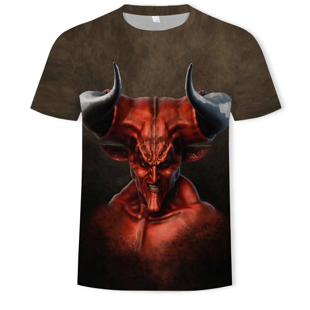 Summer Round Neck T-shirt Men's Game IP Short Sleeve Women Teenager Clothes Quick-drying Top