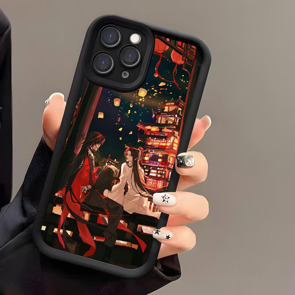 Heaven Officials Blessing Phone Case For IPhone 17 Air 16 E 15 14 Plus 13 12 11 Pro Max Black Sky Eye Stepped Protective Case