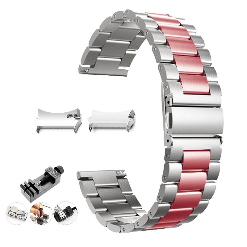 No Gaps Stainless Steel Band for Samsung Galaxy Watch7 6 4 Classic 46mm 47mm/Watch4 5 Pro 44mm 40mm Strap Curved End Bracelet