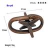 Intelligence Puzzle Zinc Alloy Disentanglement Rings - Unlock Nine Linked Rings Kongming Luban Lock Educational Toy