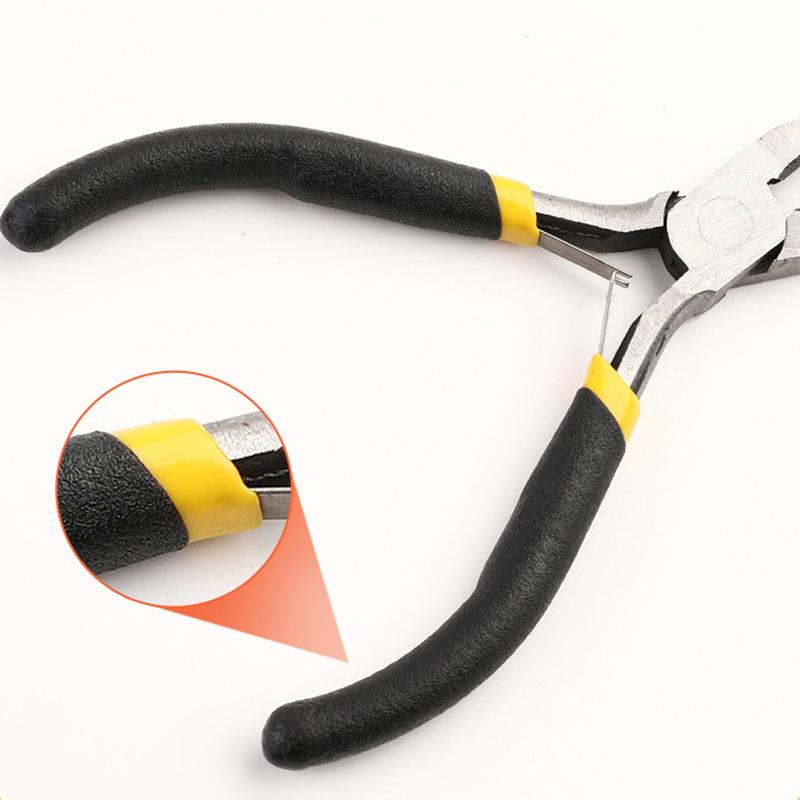 Portable Durable Carbon Steel Forging Jewellery Pliers Light Weight Mini Pliers Hand Tools Round Flat Long Nose Pliers