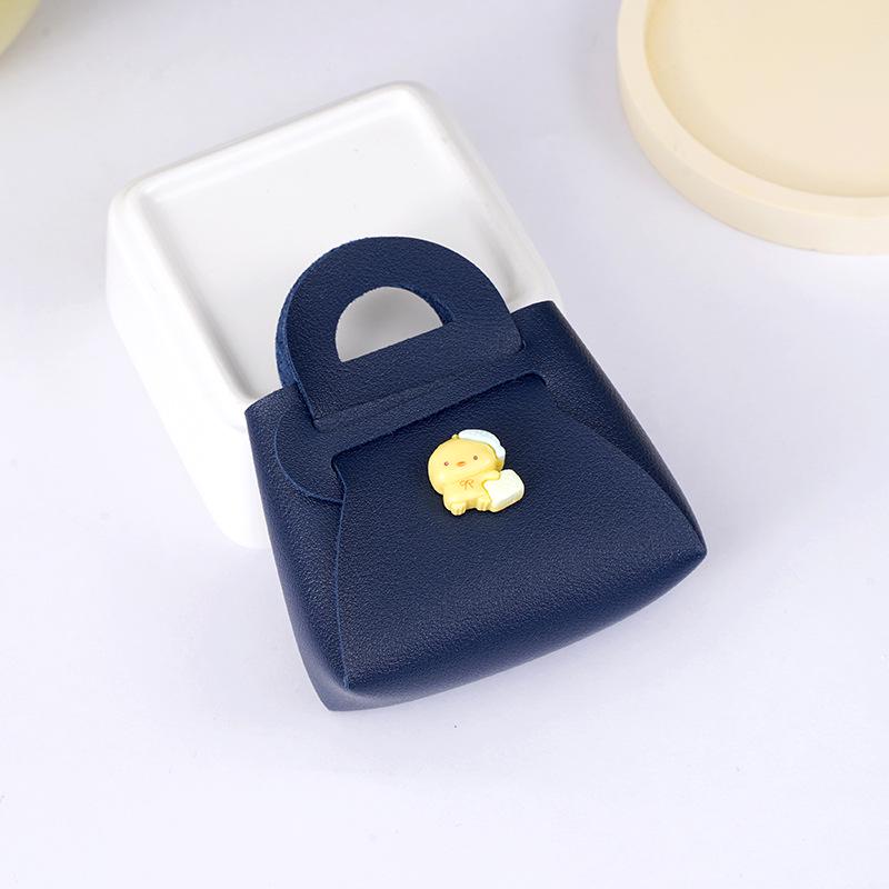 Cartoon Gelbe Enten-Greifautomaten-Schlüsselanhänger Macaron-Anhänger Münzbeutel Tasche