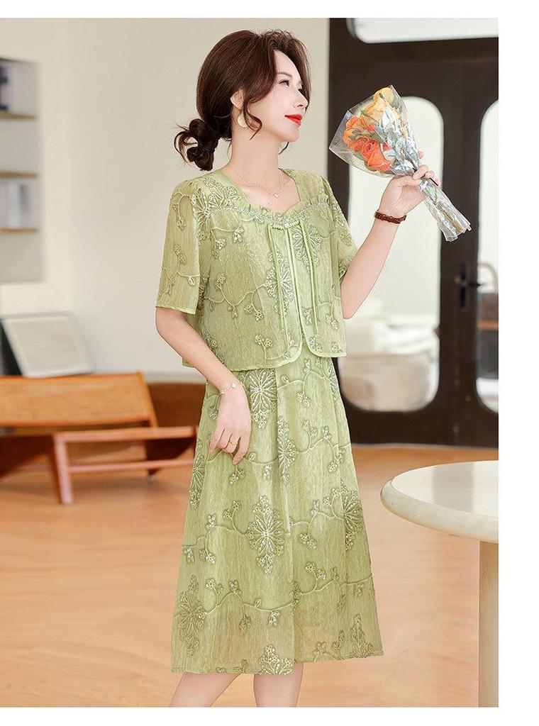 Summer 2026 High-End Two-Piece Dress for Women: Elegant, Mid-Aged Style
