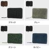 ZOU Bifold Wallet Round Middle Wallet AN204 [Nerd] Green/60