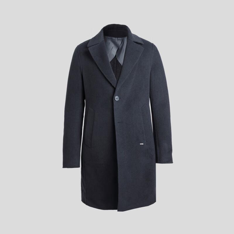 VICUTU Men's Business Casual Wool Overcoat