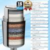 Shower Head with Chlorine Purifying Shower Improves Water Skin and Hair Calcium Replacement Cartridge for Bath Water Compatible with International