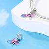 New 925 Silver Spring Collection Butterfly Peacock Dragonfly Dangle Charms for Women DIY Jewelry Gifts