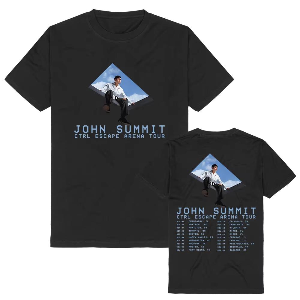 CTRL ESCAPE Tour 2026 Tee Singer JOHN SUMMIT Graphic T-shirt Unisex Streetwear Summer Cotton Soft Trendy Tshirt