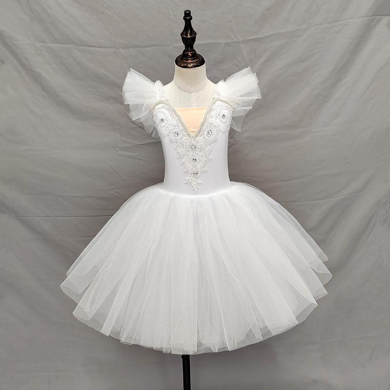Costume da Balletto per Bambini: Gonna Performance Cigno Piccolo per Lezione di Danza - Edizione 1 Giugno