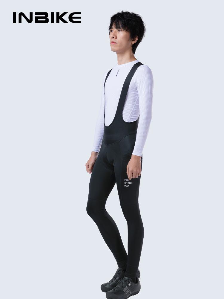 INBIKE Men's Cycling Pants - Strap Long Pants for Spring, Summer, and Autumn, Suitable for Road and Mountain Biking