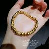 Oude Gouden Filigraan Hamerbuis Diamant Gouden Kralen Armband, Nieuwe Chinese Stijl, Acht Schatten Ruixiang Kalebas Haute Couture Diner Armband