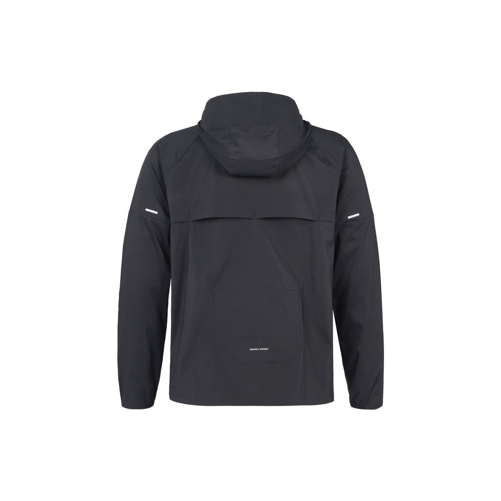 Nike Sport Training Running Packable Hooded Jacket With Sun Protection Men Jackets Black CZ9071-010