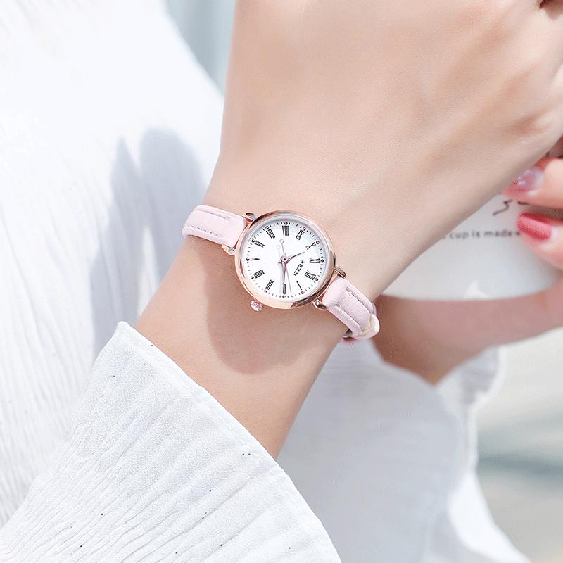 Kezzi Women's French Niche Watch: Elegant Minimalist Dial, Mori Girl Style, Light Luxury for Female Students