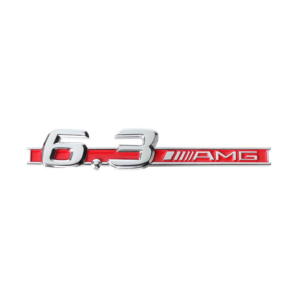 1PCS 3D ABS Car Side Fender Emblem Decoration Body Trunk Badge Sticker Auto Accessories For Mercedes Benz 3.2 5.5 6.3 6.5 AMG