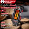 Pin Type Digital Wood Moisture Meter 0-99.9% Wood Humidity Tester Timber Building Materials Moisture Detector 3-Color Backlight